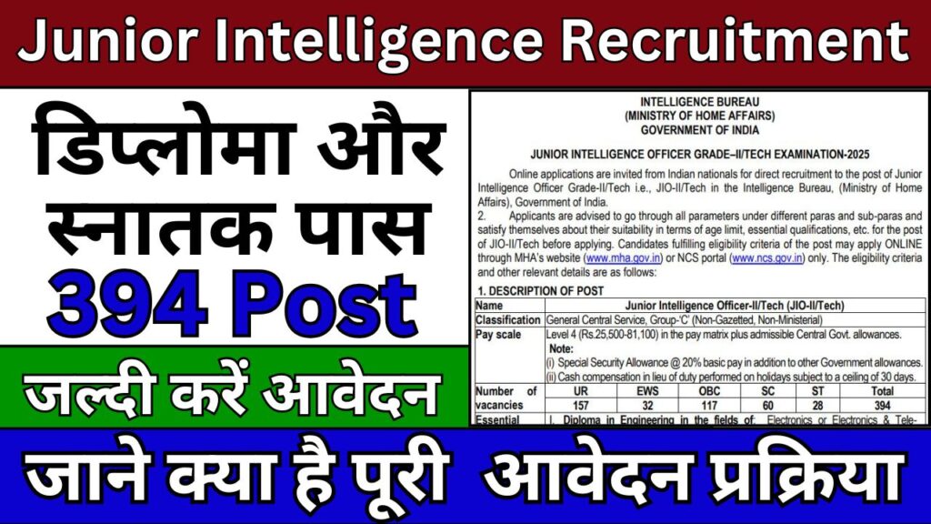 IB Junior Intelligence Recruitment 2025