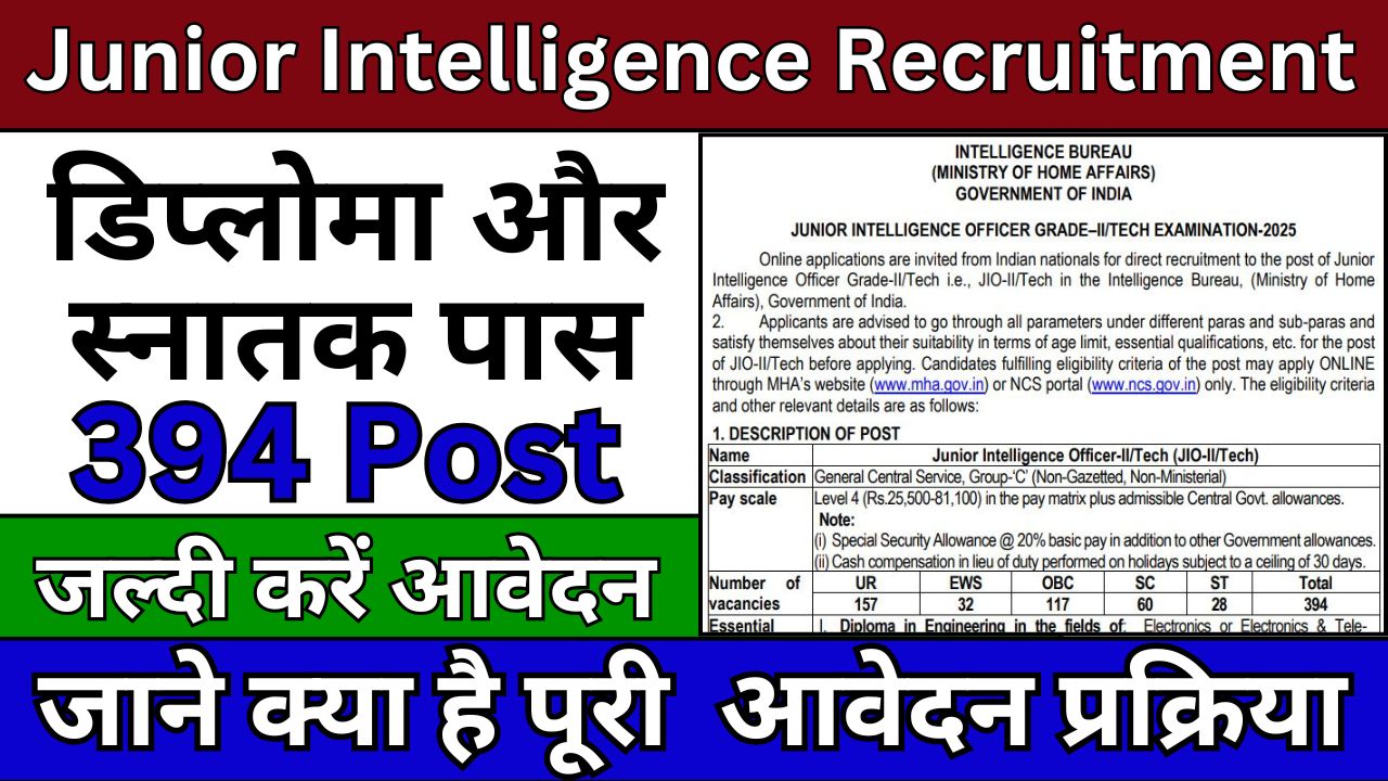 IB Junior Intelligence Recruitment 2025