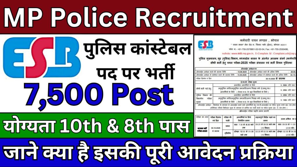 MP Police Constable Recruitment