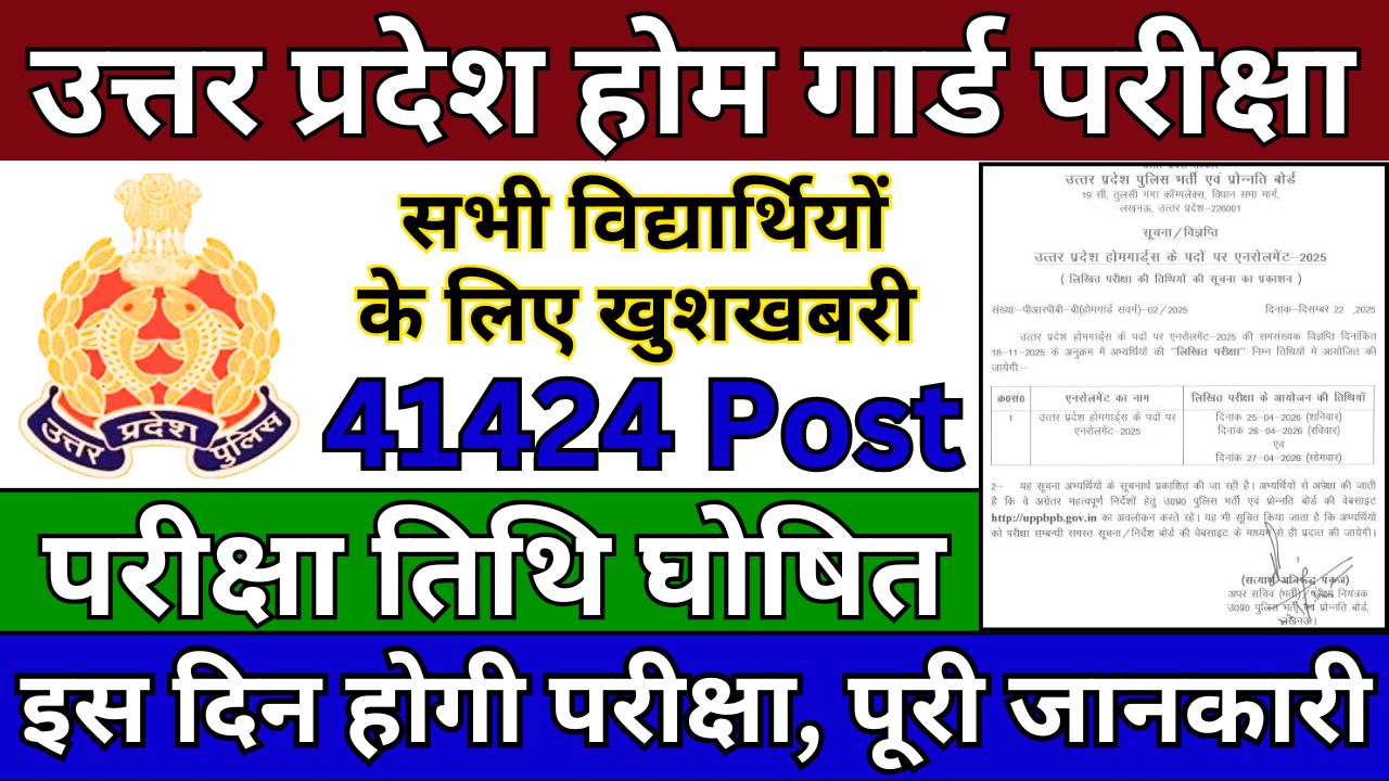 UP Home Guard Exam Date